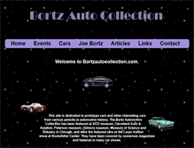 Tablet Screenshot of bortzautocollection.com